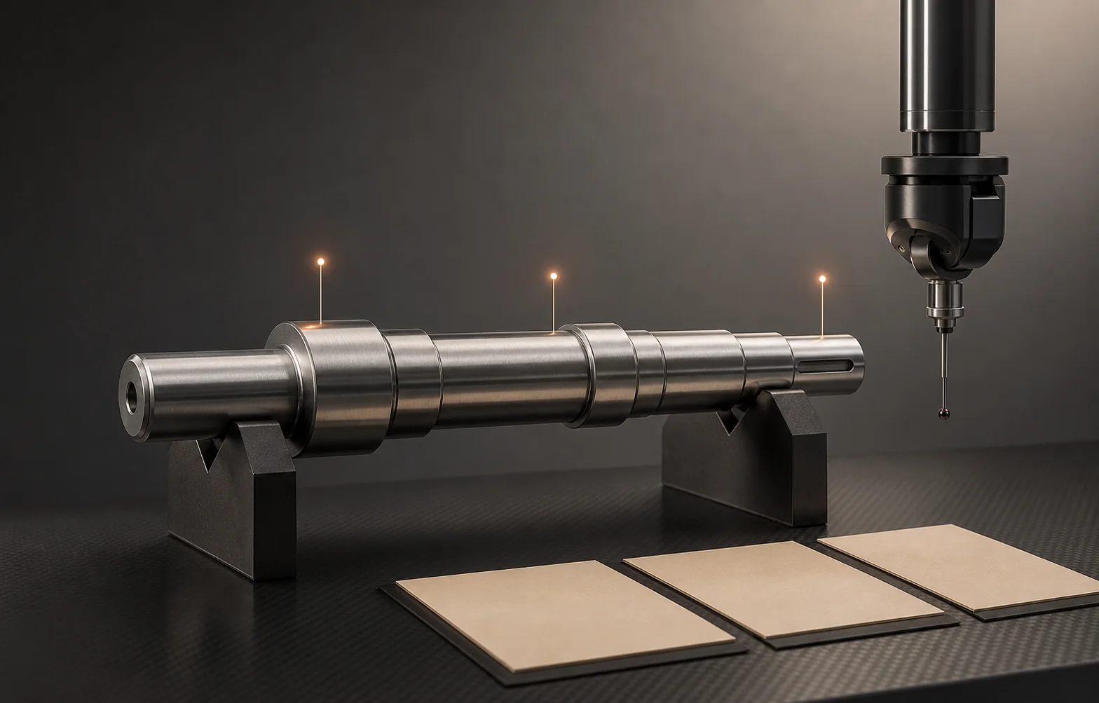 Concept visualization of inspection planning for critical shaft features